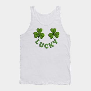 Lucky Shamrocks Smile Tank Top